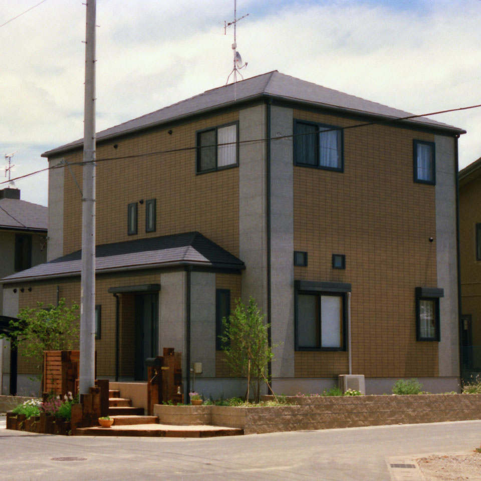 スカイバルコニーのある家：外観