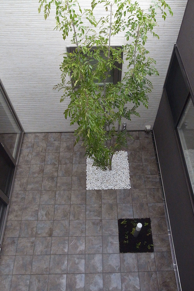 パティオを囲む２つの時感：外観