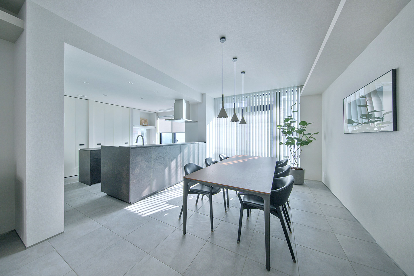 中庭のある家-Ⅱ：内装・インテリア