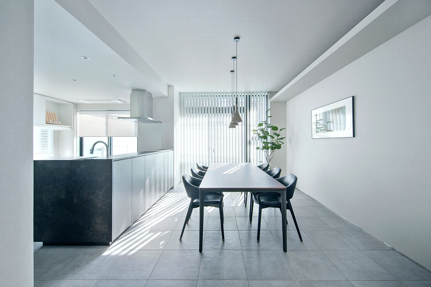 中庭のある家-Ⅱ：内装・インテリア