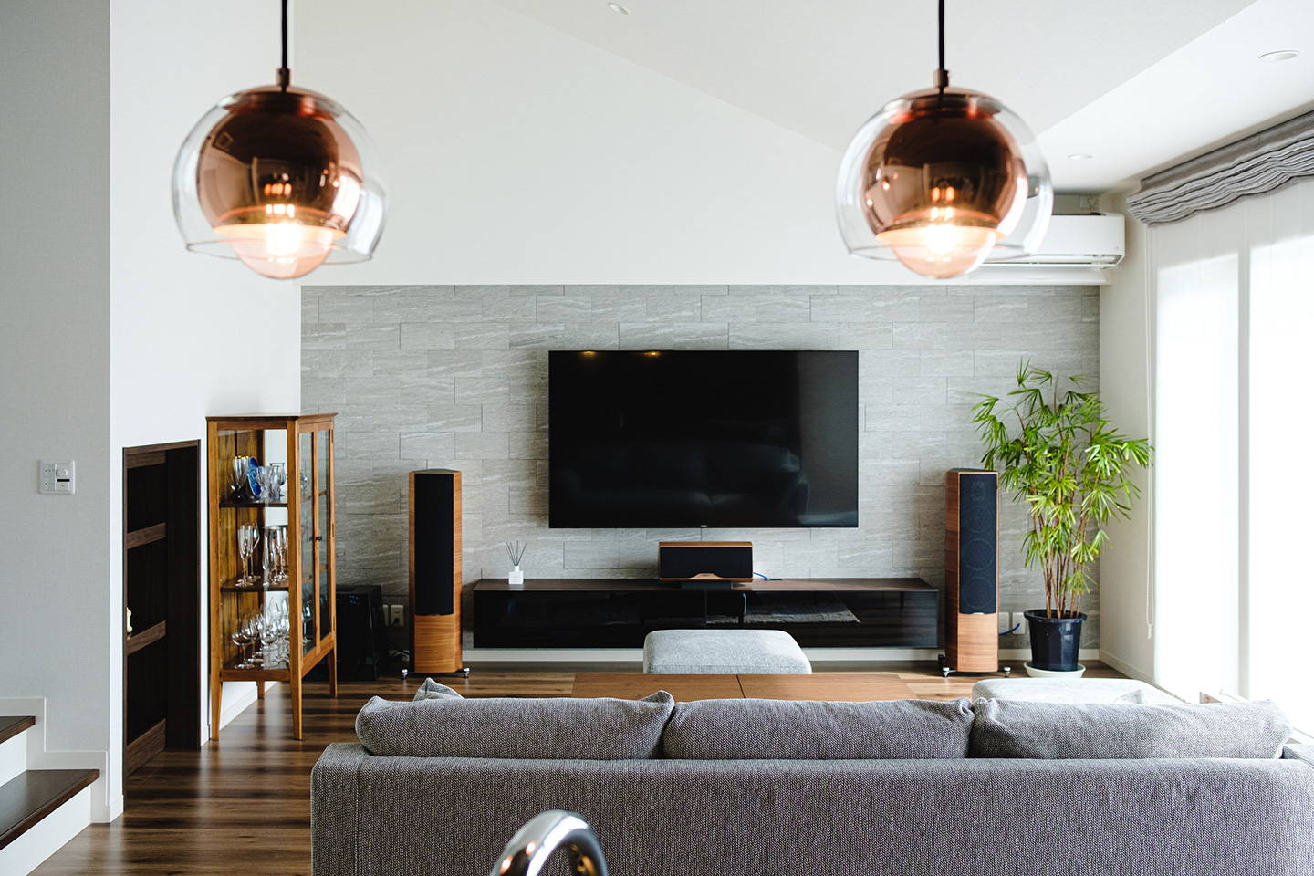 スキップフロアの平屋：内装・インテリア