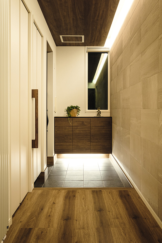 スキップフロアの平屋：内装・インテリア