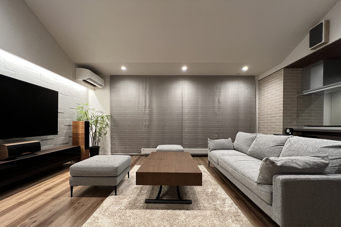 スキップフロアの平屋：内装・インテリア