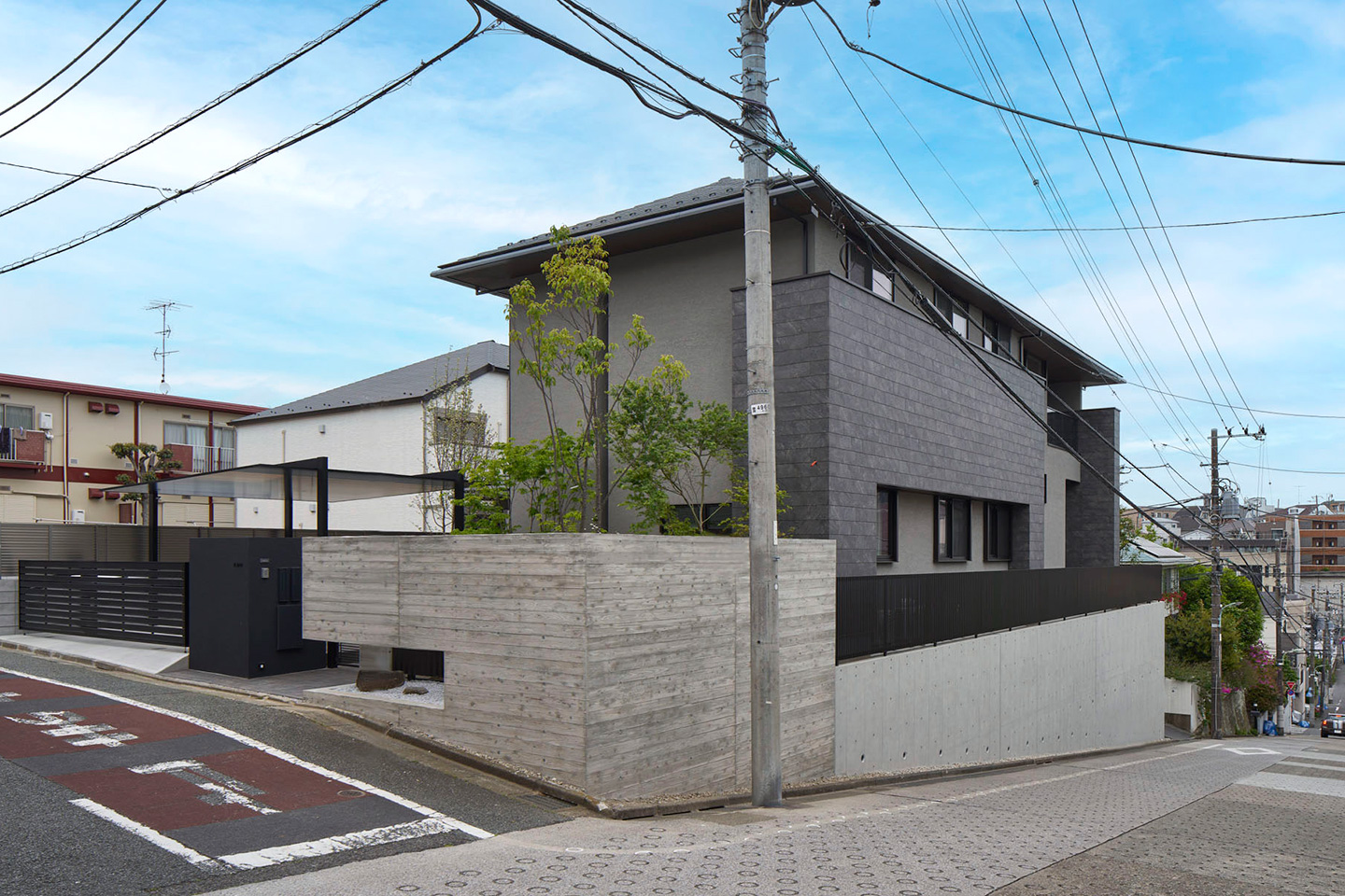 丘陵のMoistModern：外観