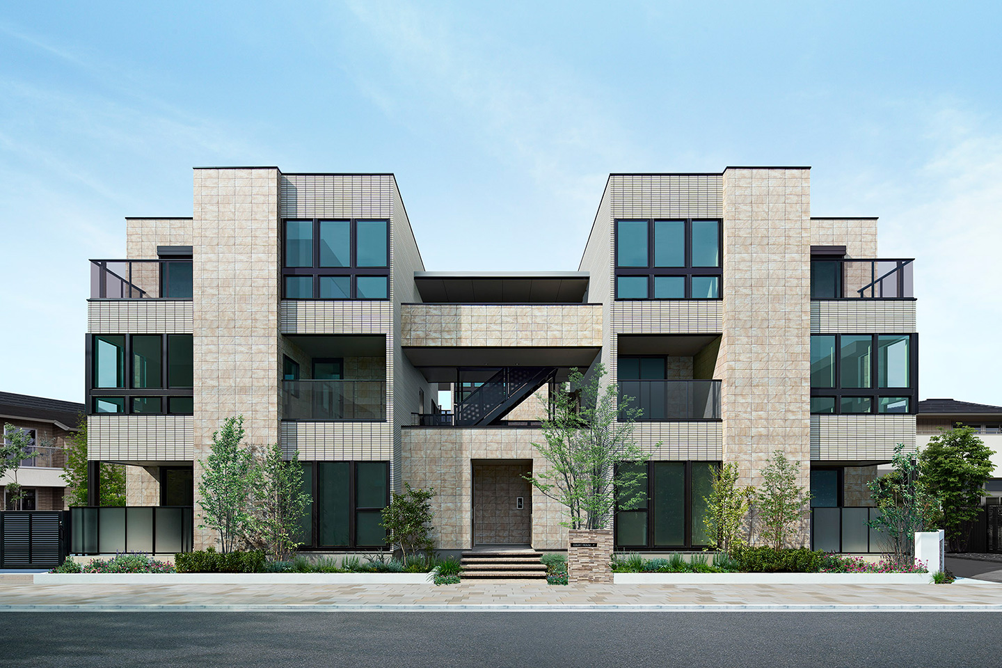 木造ゼロエミマンション：外観