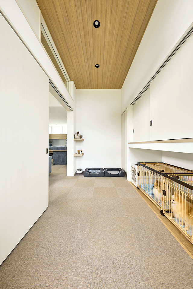 或る愛犬家住宅の一例：内装・インテリア