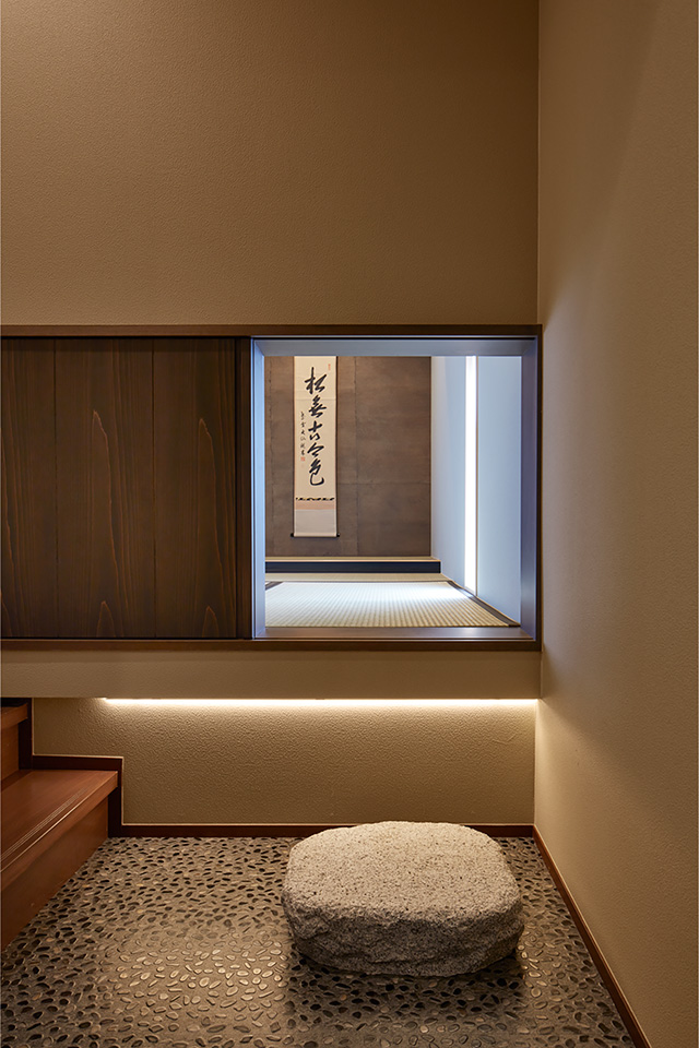 お茶室とDELTA：内装・インテリア