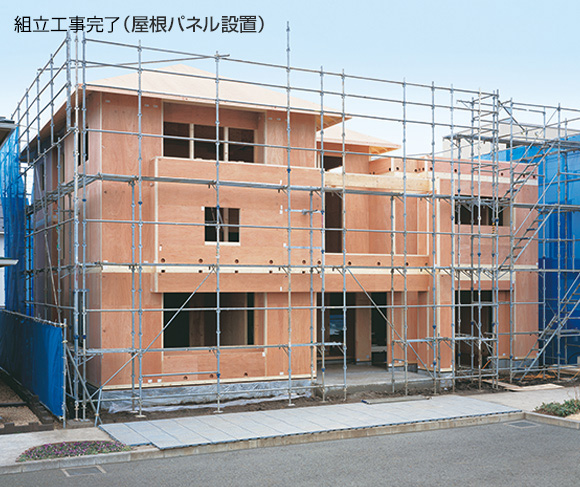 組立工事完了(屋根パネル設置)