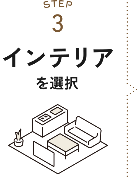 step3 インテリアを選択